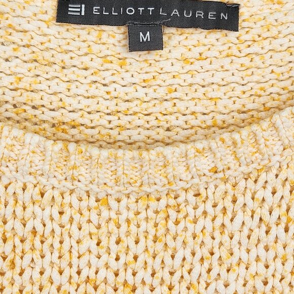 Elliott Lauren Womens Sweater Size M Yellow - Picture 4 of 6